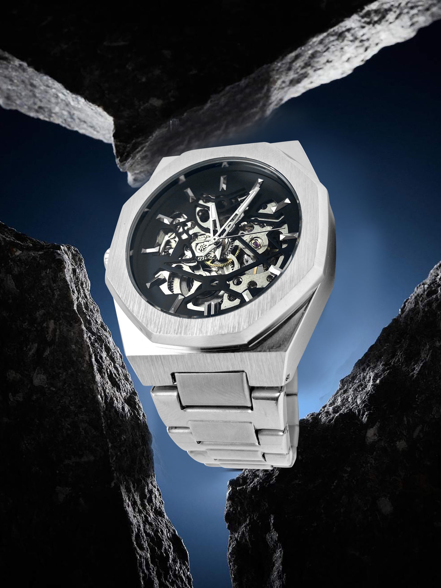 Automatikuhr Uhr Herren automatisch Audemars Piquet Alternative AP Alternative Calithe Watch Hublot Hommage AP Skeleton Replica Cainte Watch Paket Fake
